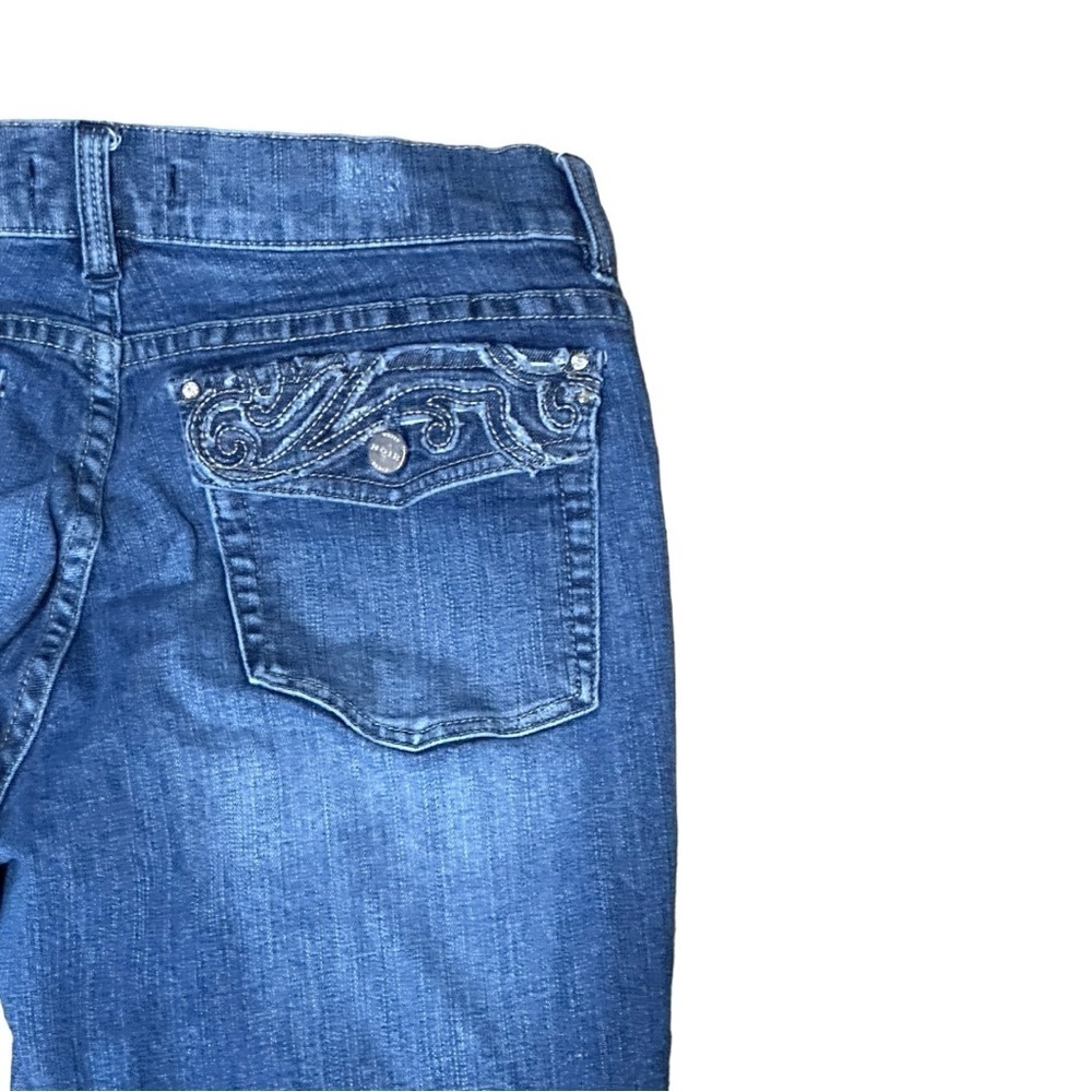 White House Black Market NOIR Denim Jeans Size 6 - Picture 4 of 5